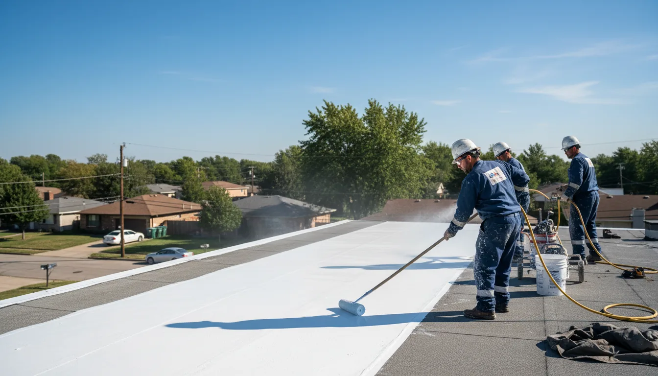Commercial roof coating in Inman, KS near me